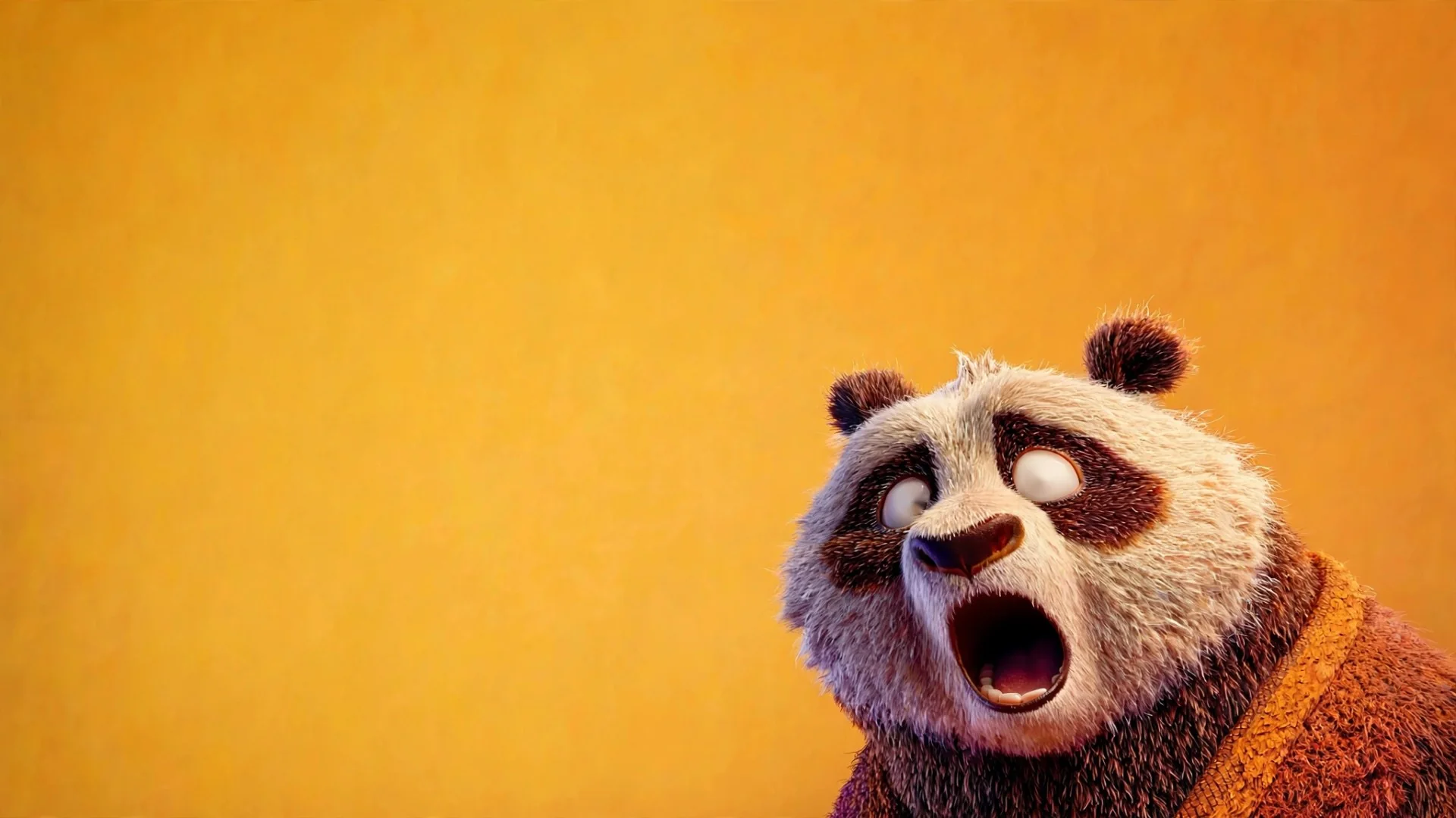 WebbotX panda mascot, surprised
